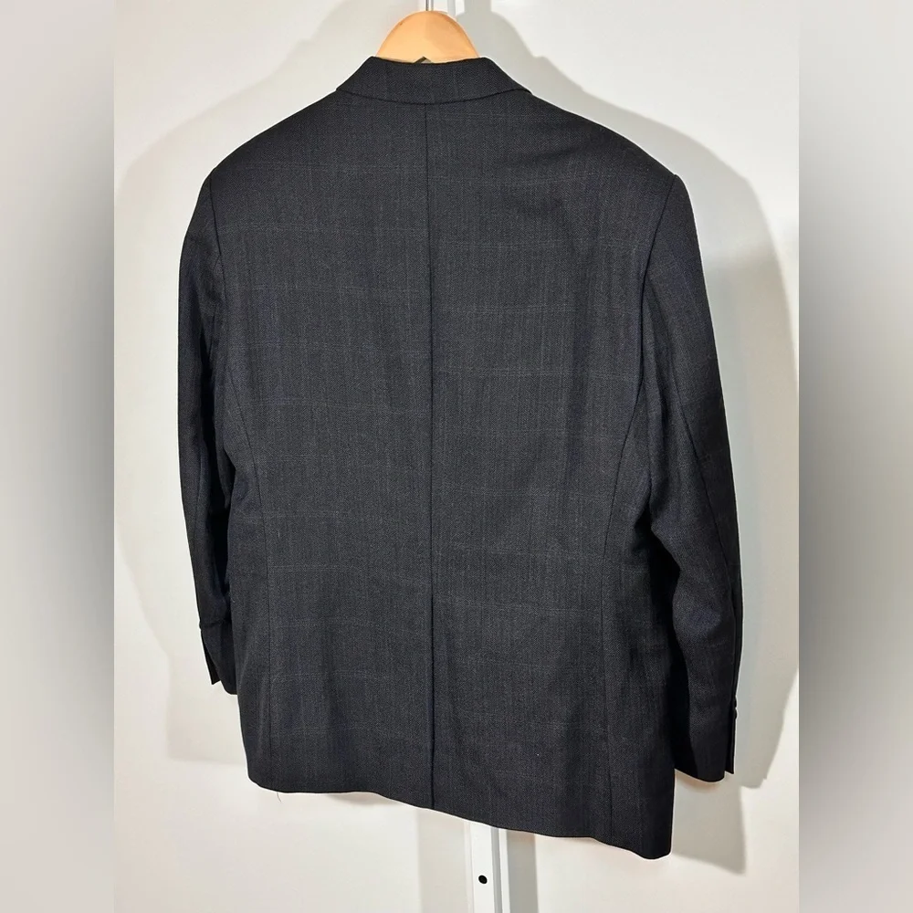 90’s LAUREN Ralph Lauren Wool Blazer Made in Canada gray Plaid 44R